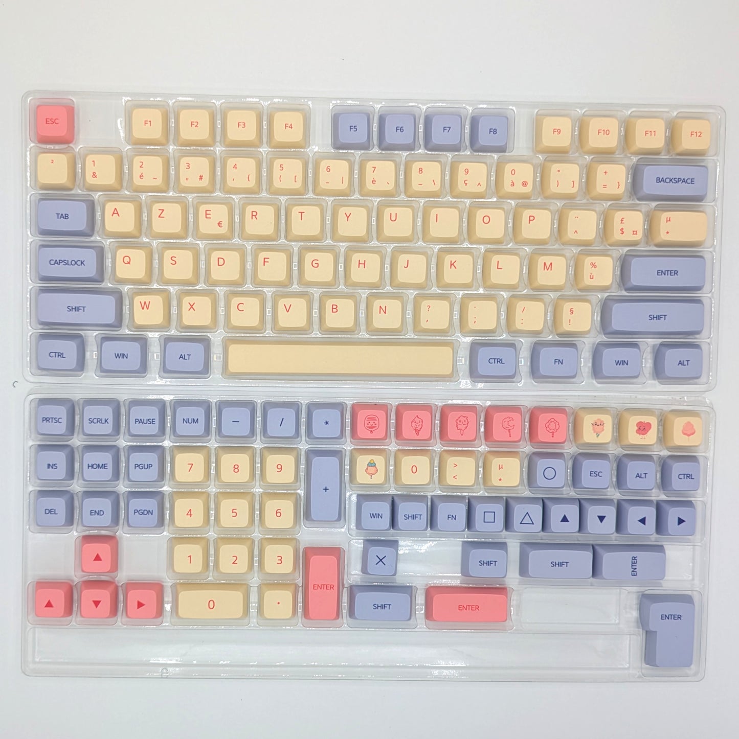 XDA Keycaps FR Azerty - Marshmellow