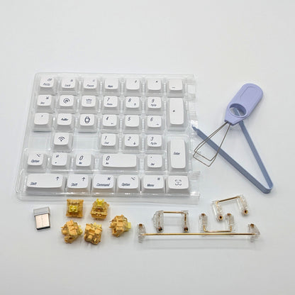 MonsGeek M1 V5 VIA Custom Mechanical Keyboard Blanc sur Blanc
