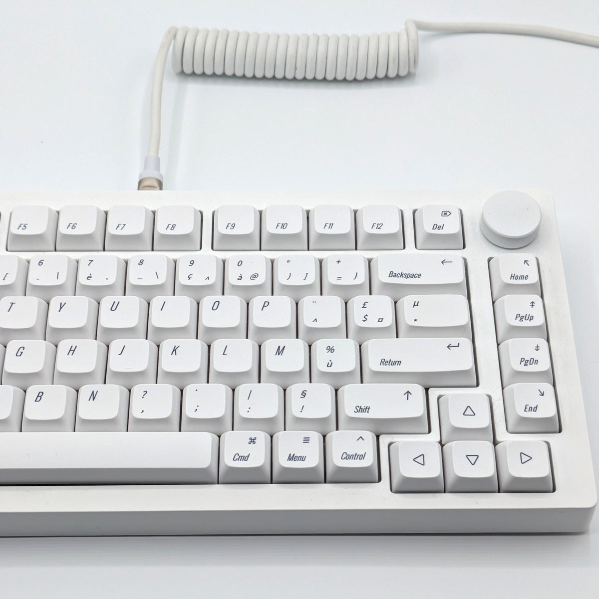 MonsGeek M1 V5 VIA Custom Mechanical Keyboard Blanc sur Blanc