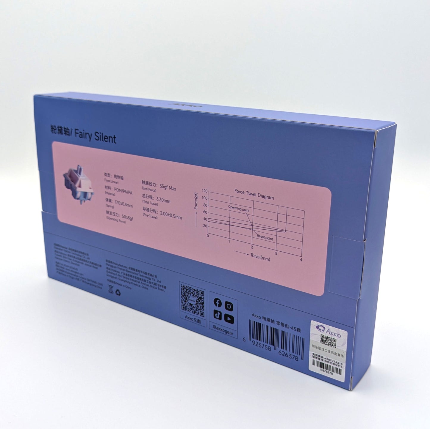 Akko Fairy Silent Switch (Linear, 45pcs)